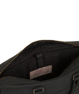 'Grafton' Vintage Black Leather Workbag