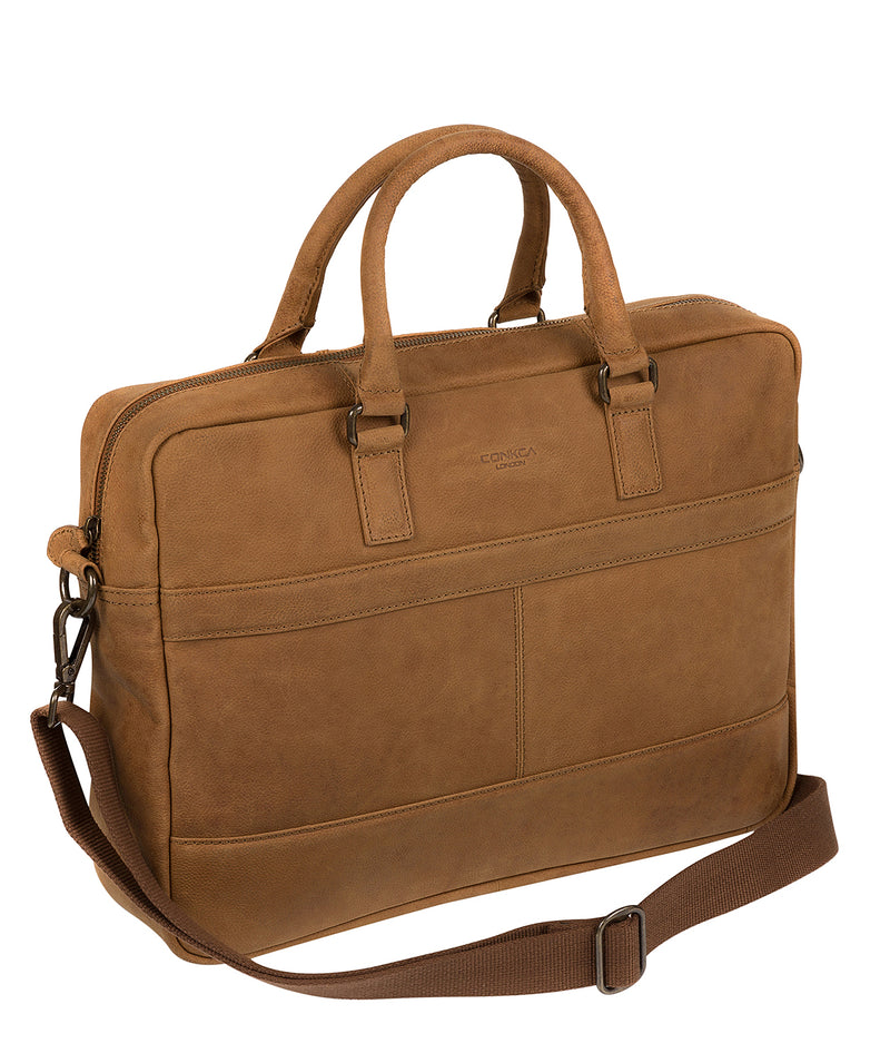 'Grafton' Vintage Chestnut Leather Workbag