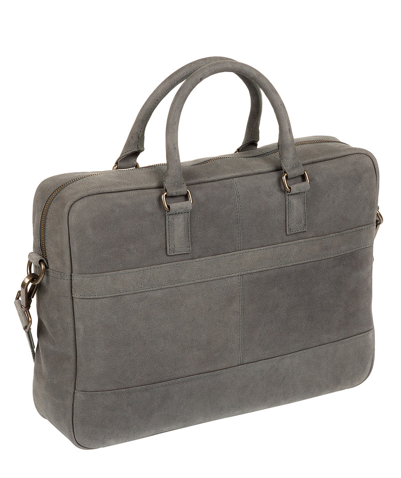 'Grafton' Vintage Grey Leather Workbag