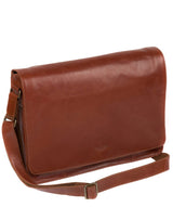 'Bolt' Conker Brown Leather Messenger Bag
