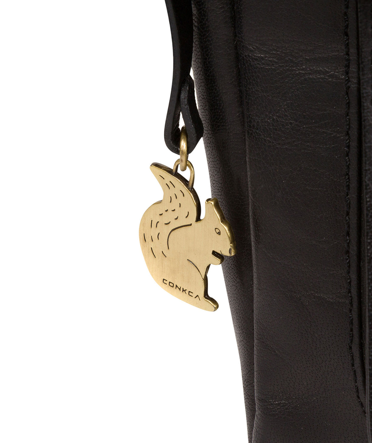 'Mojito' Black Leather Cross Body Bag image 6