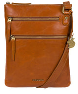 'Spriza' Tan Leather Cross Body Bag image 1