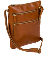 'Spriza' Tan Leather Cross Body Bag image 3