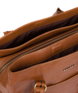'Carmela' Tan Handcrafted Leather Handbag