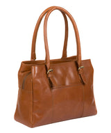 'Carmela' Tan Handcrafted Leather Handbag
