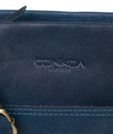 'Lina' Snorkel Blue Leather Cross Body Bag image 6