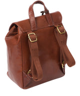 'Simone' Conker Brown Leather Backpack