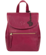 'Simone' Orchid Leather Backpack image 1