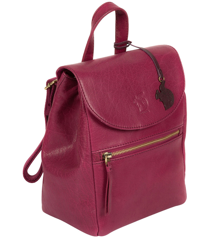 'Simone' Orchid Leather Backpack image 3