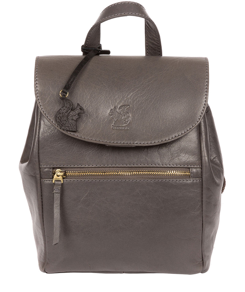 'Simone' Slate Leather Backpack image 1