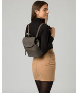 'Simone' Slate Leather Backpack image 2