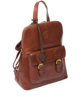 'Kendal' Conker Brown Leather Backpack