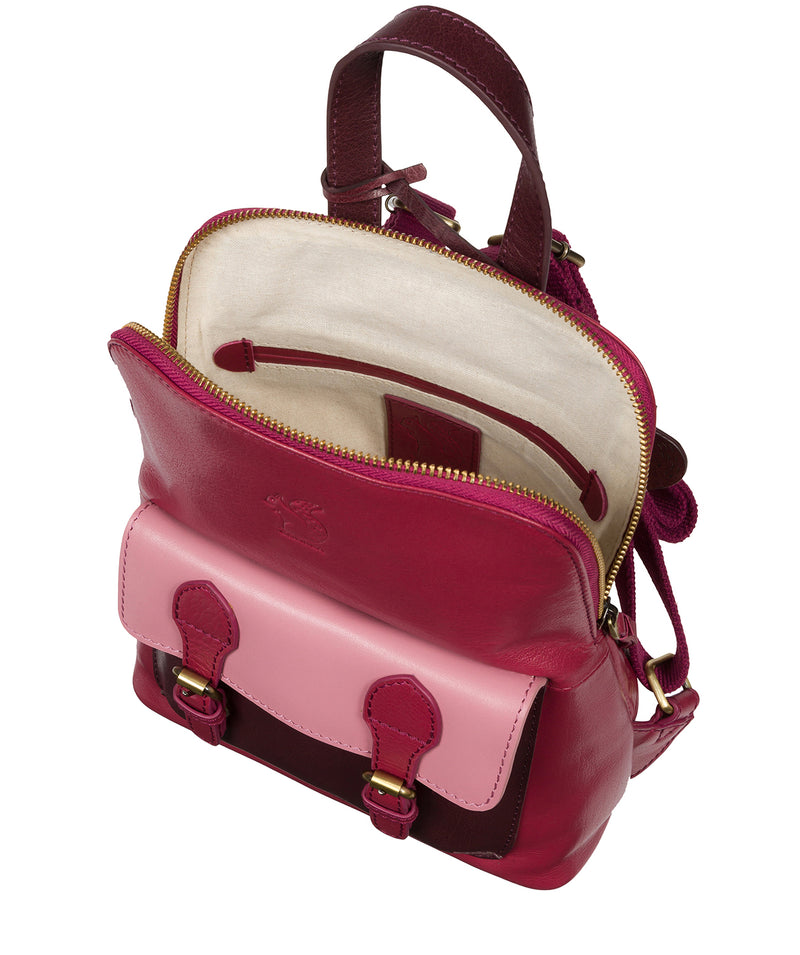 'Kendal' Orchid, Plum & Blush Leather Backpack
