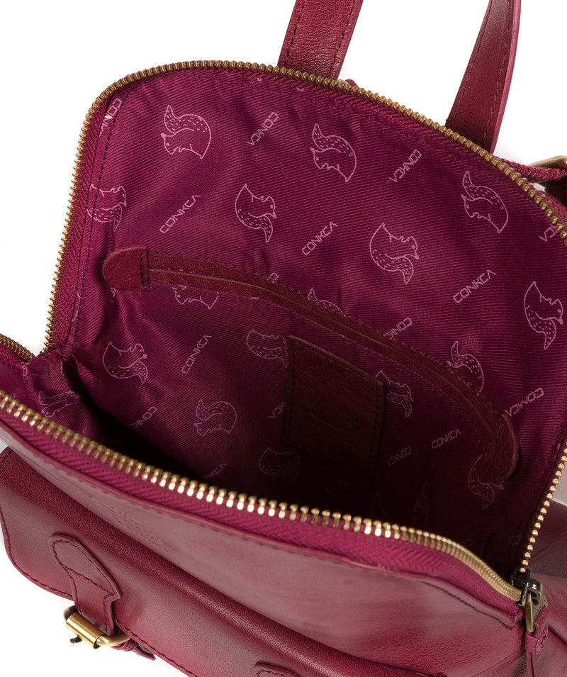 'Kendal' Orchid Leather Backpack image 4