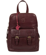 'Kendal' Plum Leather Backpack image 1