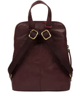 'Kendal' Plum Leather Backpack image 3