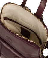 'Kendal' Plum Leather Backpack image 4