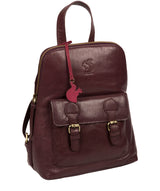 'Kendal' Plum Leather Backpack image 5