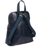 'Kendal' Snorkel Blue Leather Backpack image 3
