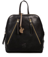 Conkca London Originals Collection #product-type#: 'Zoe' Black Leather Backpack