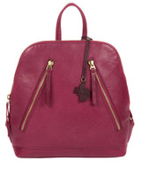 'Zoe' Orchid Leather Backpack image 1