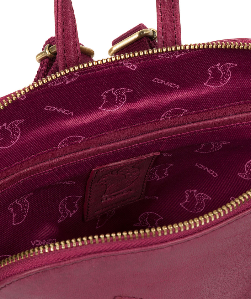 'Zoe' Orchid Leather Backpack image 5