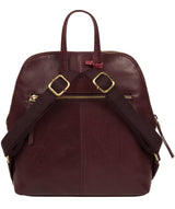 'Zoe' Plum Leather Backpack image 3
