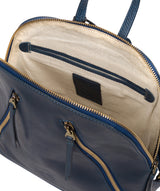 'Zoe' Snorkel Blue Leather Backpack image 4