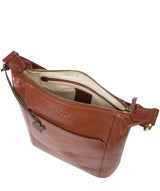 'Yasmin' Conker Brown Leather Cross Body Bag