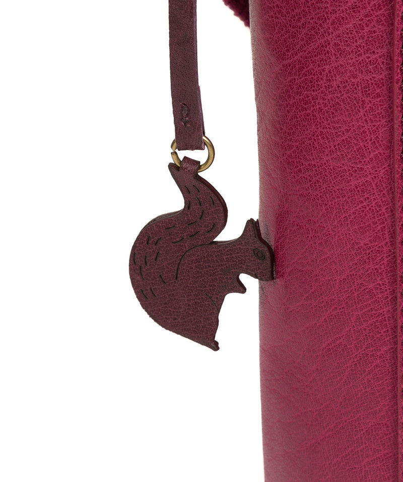 'Yasmin' Orchid Leather Cross Body Bag Pure Luxuries London