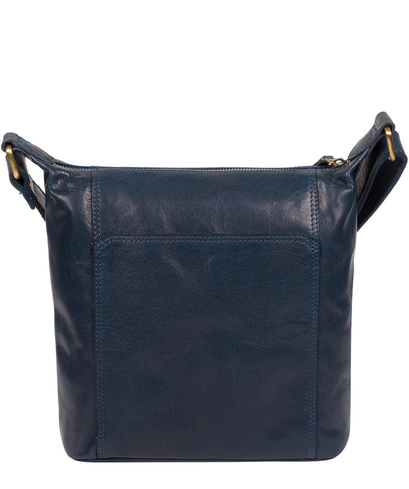 'Yasmin' Snorkel Blue Leather Cross Body Bag image 3