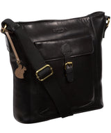 Conkca London Originals Collection #product-type#: 'Vonda' Black Leather Cross Body Bag