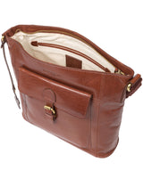 'Vonda' Conker Brown Leather Cross Body Bag