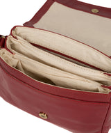 'Marta' Chilli Pepper Leather Cross Body Bag image 4