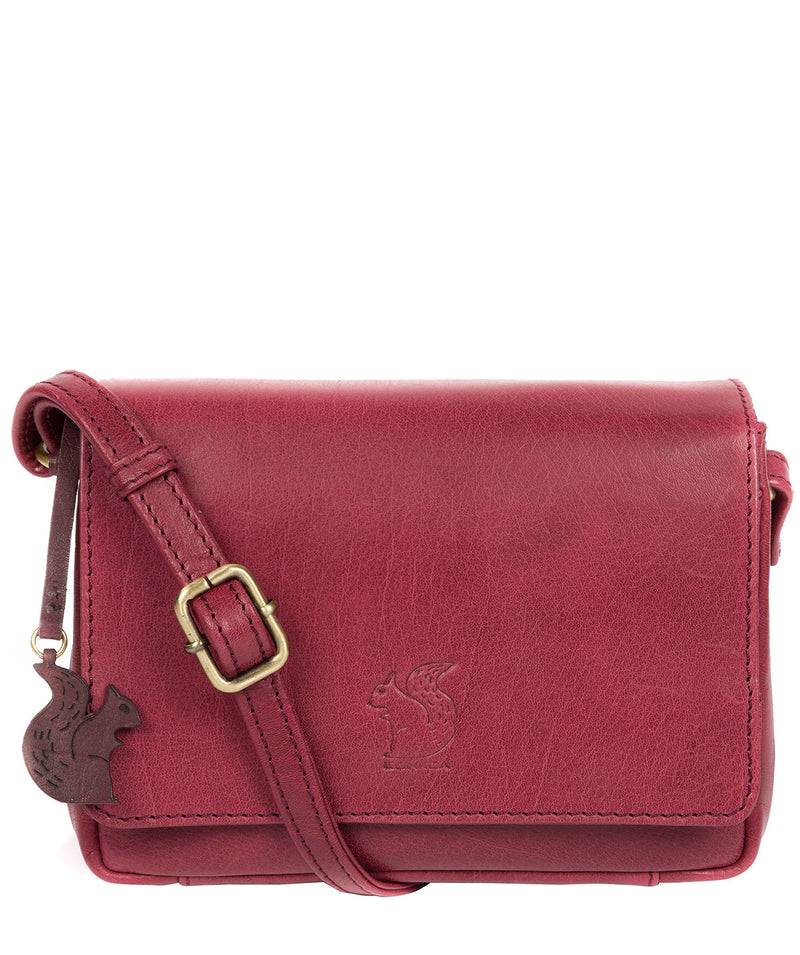 'Marta' Orchid Leather Cross Body Bag image 1