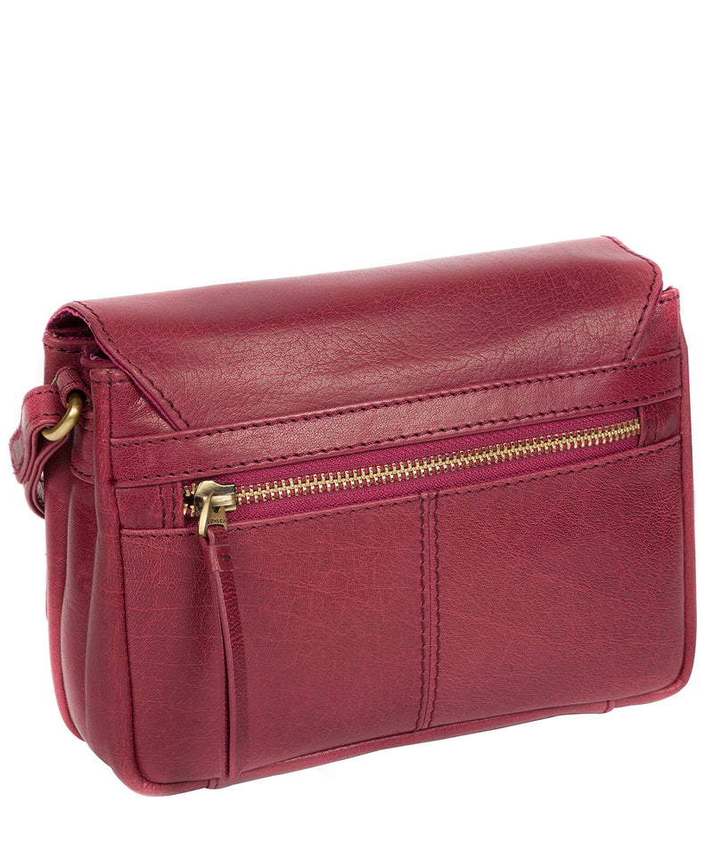 'Marta' Orchid Leather Cross Body Bag image 3
