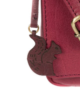 'Marta' Orchid Leather Cross Body Bag image 5