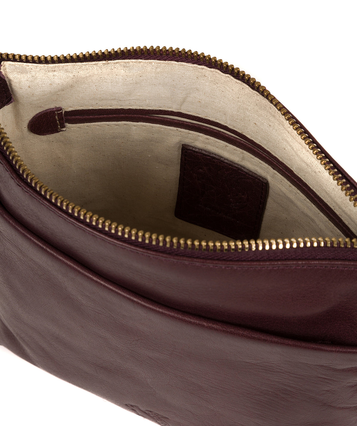Nikita crossbody bag back view and hardware