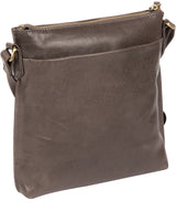 'Nikita' Slate Leather Cross Body Bag image 3
