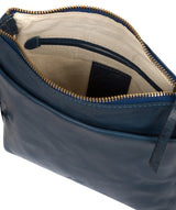 'Nikita' Snorkel Blue Leather Cross Body Bag image 4