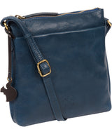 'Nikita' Snorkel Blue Leather Cross Body Bag image 5