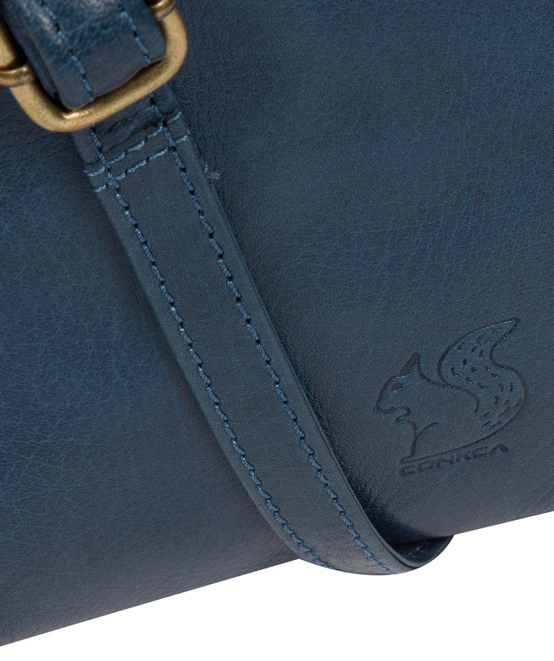 'Nikita' Snorkel Blue Leather Cross Body Bag image 6