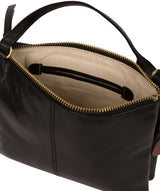 'Tillie' Black Leather Cross Body Bag