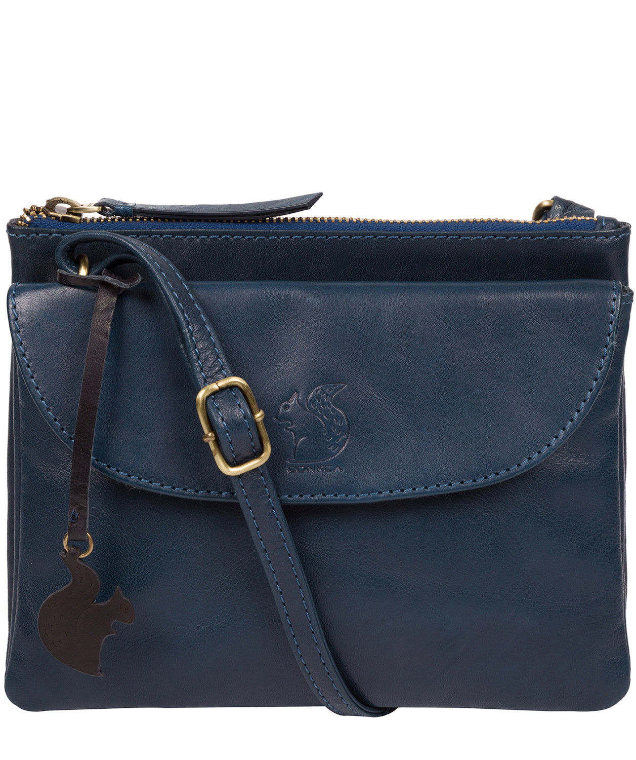 Conkca London Tillie crossbody bag Snorkel Blue front view