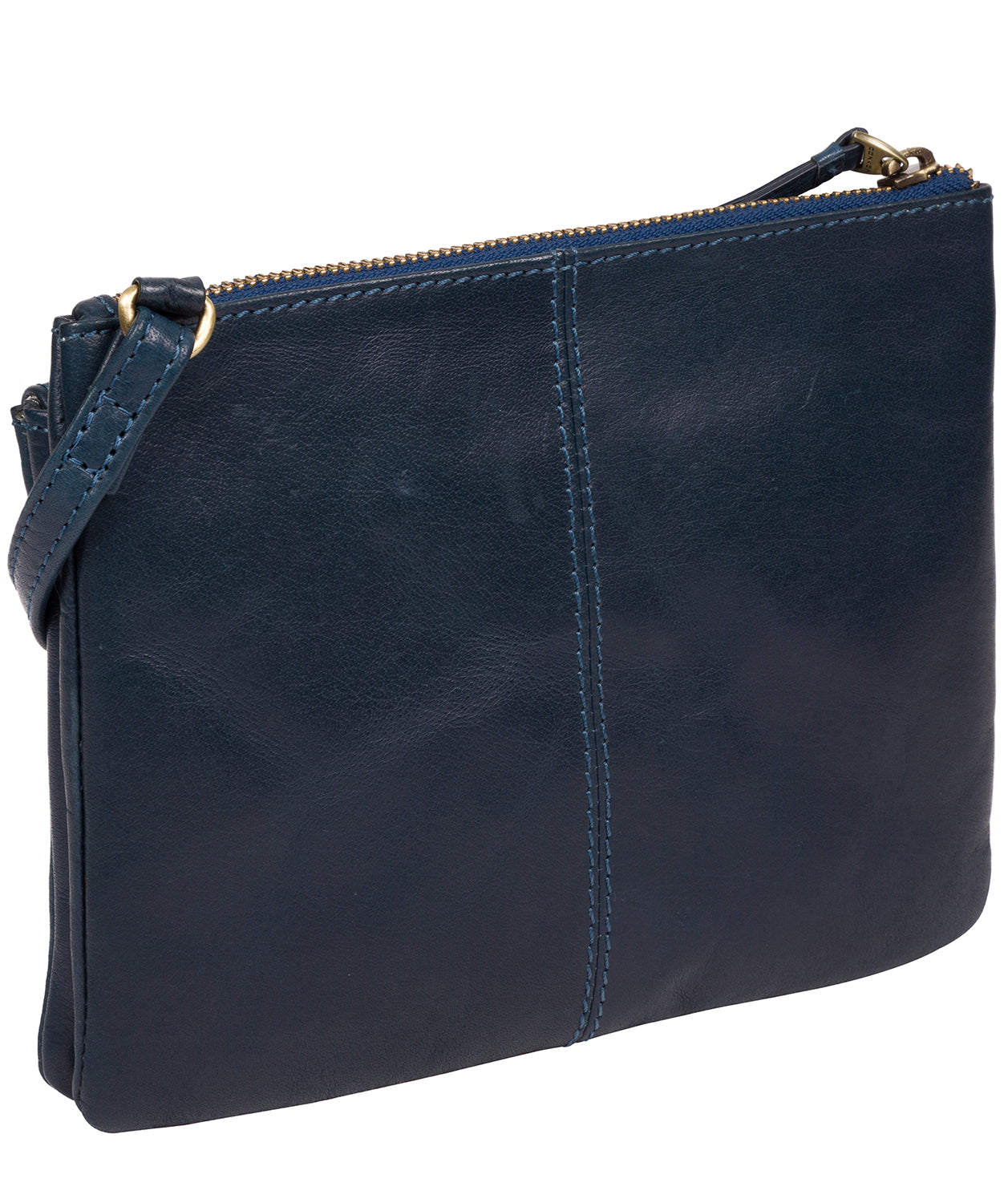 Tillie crossbody bag side profile with adjustable leather strap