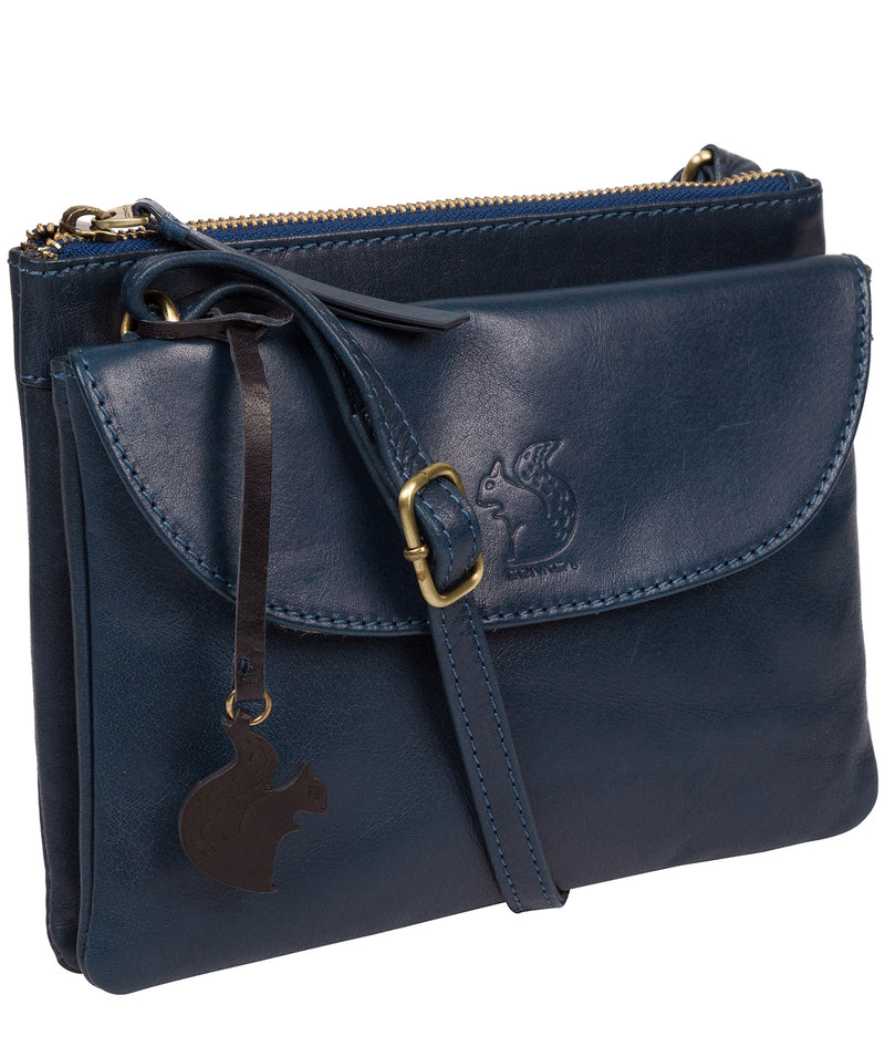 'Tillie' Snorkel Blue Leather Cross Body Bag image 5