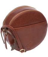 'Rolla' Conker Brown Leather Cross Body Bag