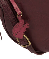 'Rolla' Plum Leather Cross Body Bag image 6