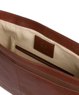 'Leao' Conker Brown Leather Messenger Bag image 4