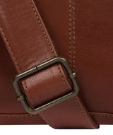'Leao' Conker Brown Leather Messenger Bag image 6